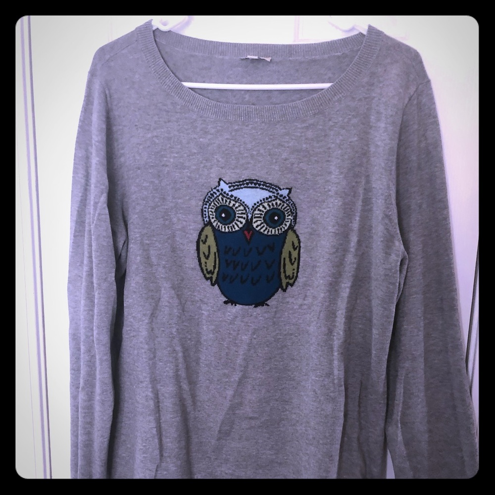 Talbots lightweight Owl Sweater